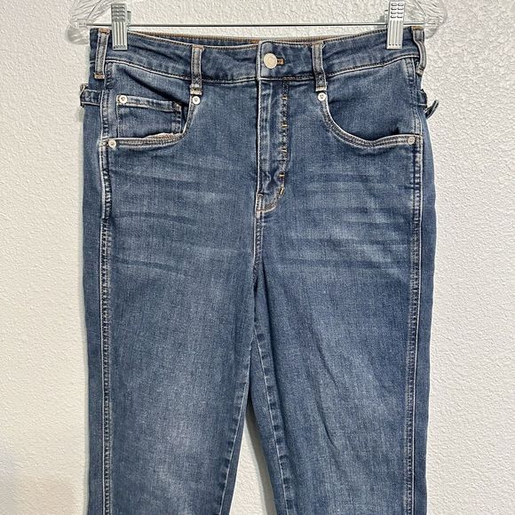 Pilcro And The Letterpress Anthropologie Womens Size 28 Jeans Denim Raw Hem - Picture 2 of 16